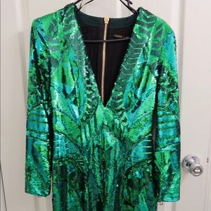 NYE Sequin Mini Dress Balmain x H&M Size 4